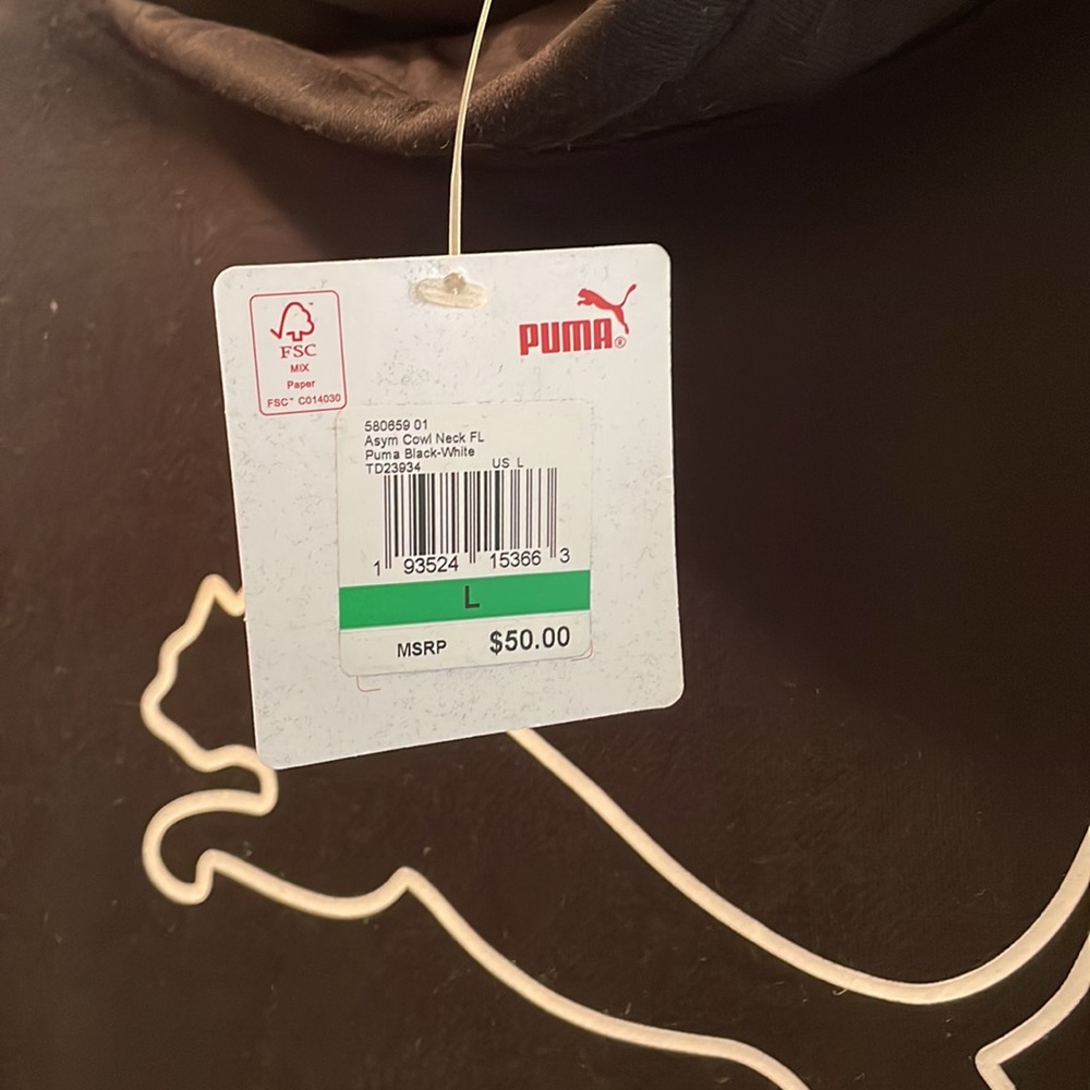 NWT Cowl Neck women’s PUMA Pullover - Picture 2 of 5